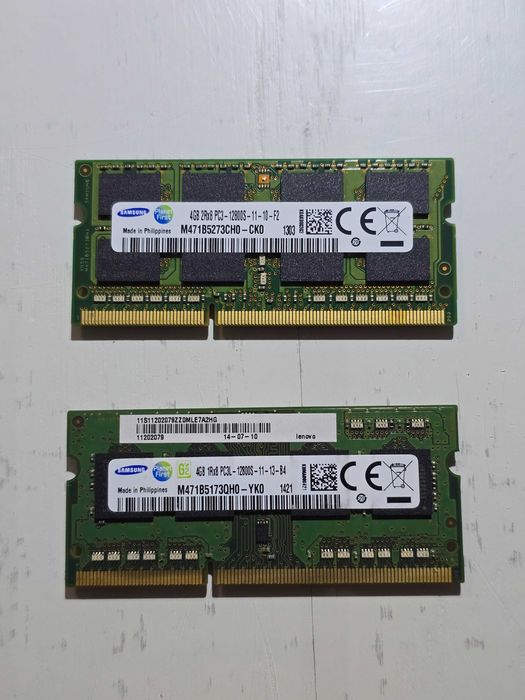 Оперативна пам'ять для ноутбука samsung 4Гб. DDR3L-1600МГц PC3L-12800s