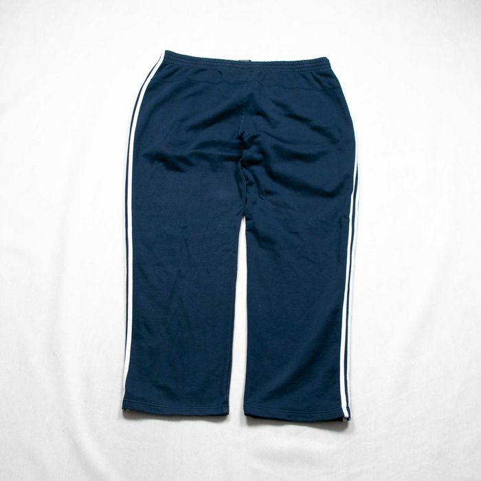 Adidas baggy spodnie dresowe z paskami bawełniane XXL szerokie nogawki