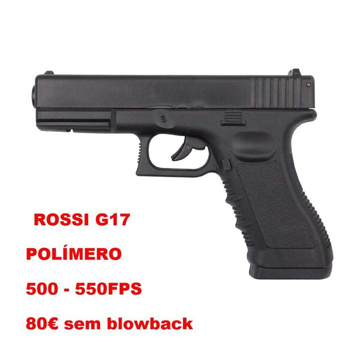 Pistolas Pressão de ar CO2 SEM blowback Borner  P100 - Crosman Wildcat - SwissArms PT92 e PT247