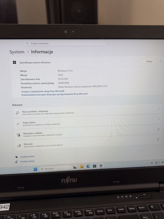 Laptop  Fujitsu SUPER STAN Lifebook e559 core i5, 16GB ram, 512 SSD