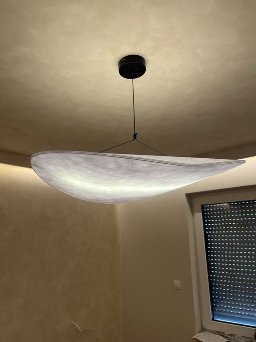 Lampa wisząca Japandi Wabi Sabi 80 cm LED – designerska, jak nowa