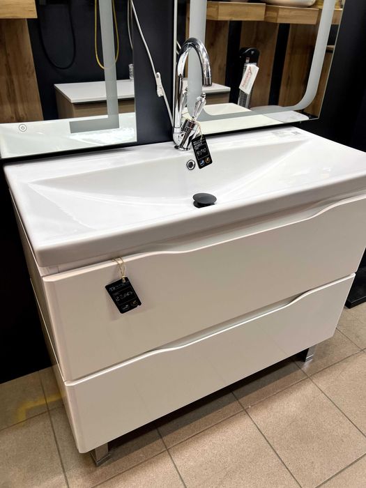 Тумба Венеція консольна 100 см з умивальником Пінто