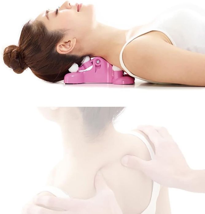 Masażer relaksujący do ciała manualny wielofunkcyjny różowy