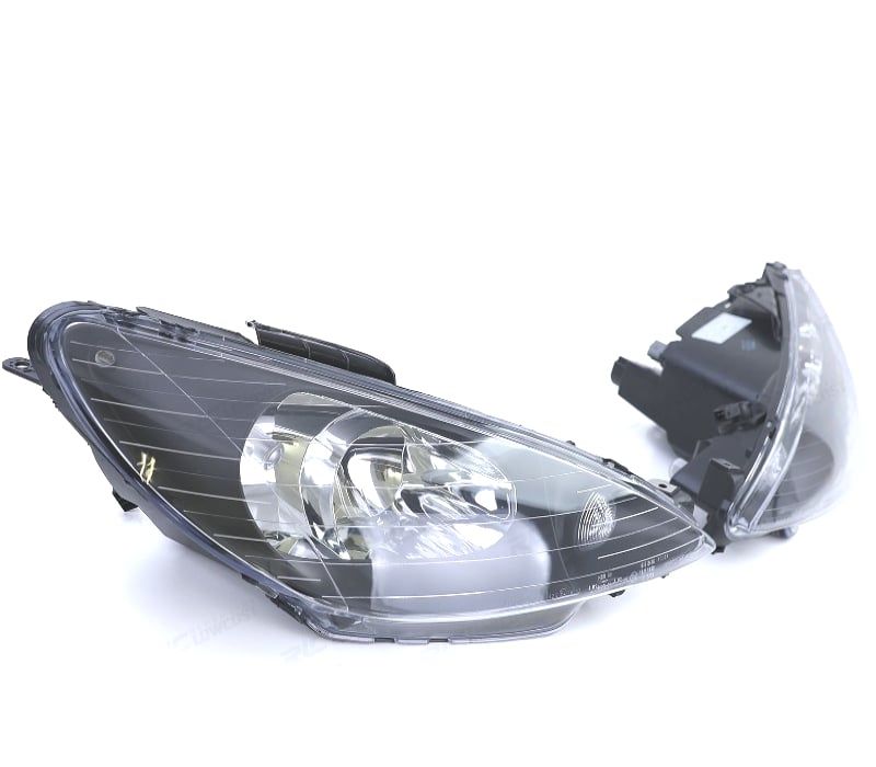 FARÓIS PEUGEOT 206 06- CABRIO HATCHBACK SW GTI PRETO H7