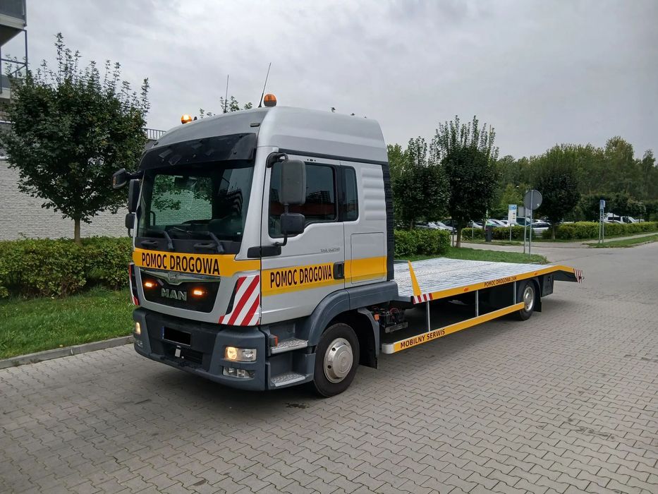 MAN MAN TGL 12,180 POMOC DROGOWA LAWETA HOLOWNIK AUTOLAWETA ŁADOWNOŚĆ 38OOKG