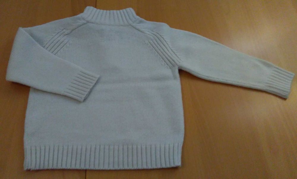 Sweter kremowy rozm 98 cm 2-3 lata