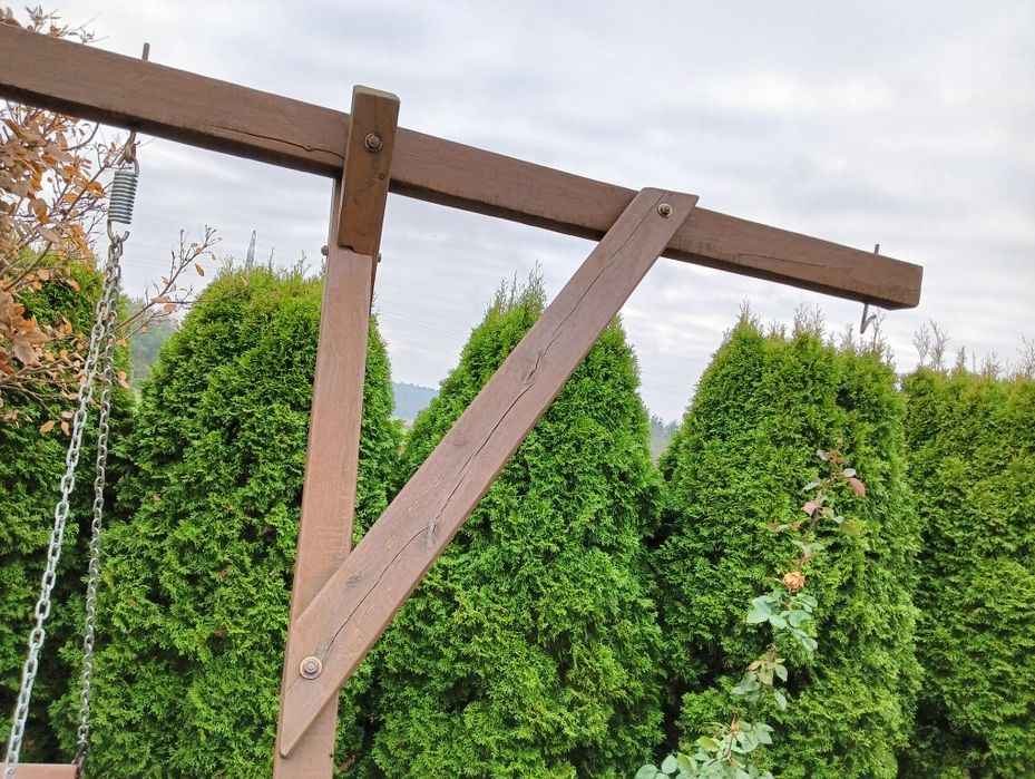 Huśtawka drewniana dębowa robiona na zlecenie