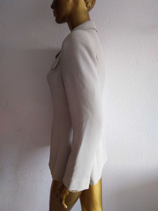 Casaco/Blazer Beje/Creme Lena Gabrielle New York S/8 (Ler Descrição)