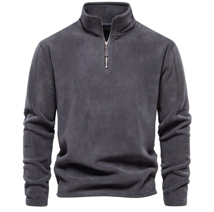 Толстовка флісова тепла темна сіра