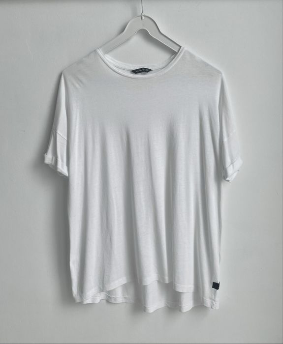 Diverse biały T-shirt cienka bawełna oversize XS/S