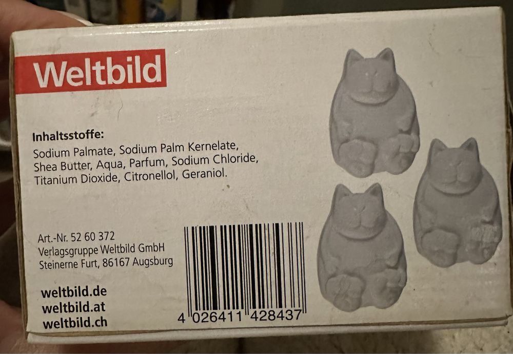 Mydełka w kształcie kotków