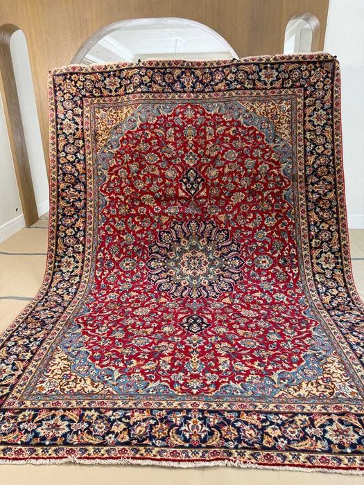 Nowy Dywan Wełniany Kaszmirowy Perski Iran Keshan 380x290 sklep 25 tyś