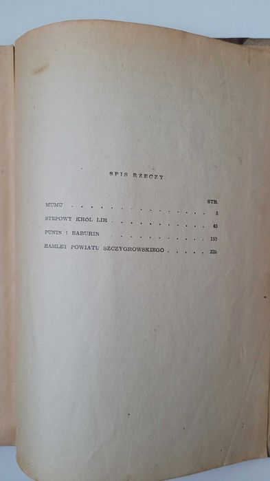 "Mumu i inne opowiadania", Iwan Turgieniew