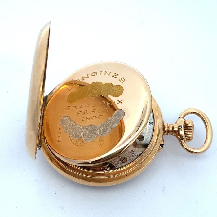 Чоловічий кишеньковий годинник Longines, вживаний, 18-каратне жовте зо