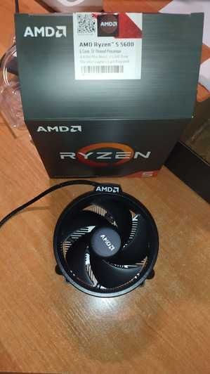 Процессор AMD Ryzen 5 5600, новый, 6 ядер и 12 потоков, на гарантии