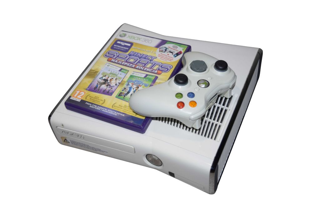 Konsola Xbox 360 model 1439 Slim White 250GB pad/gra/kinect/zasilacz