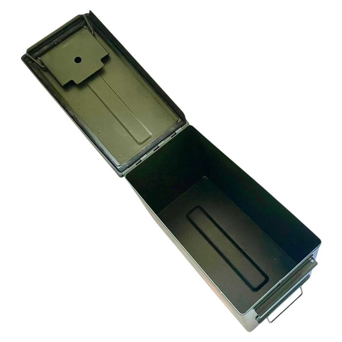 Skrzynka metalowa hermetyczna narzędziowa wojskowa amunicyjna 30x15,5