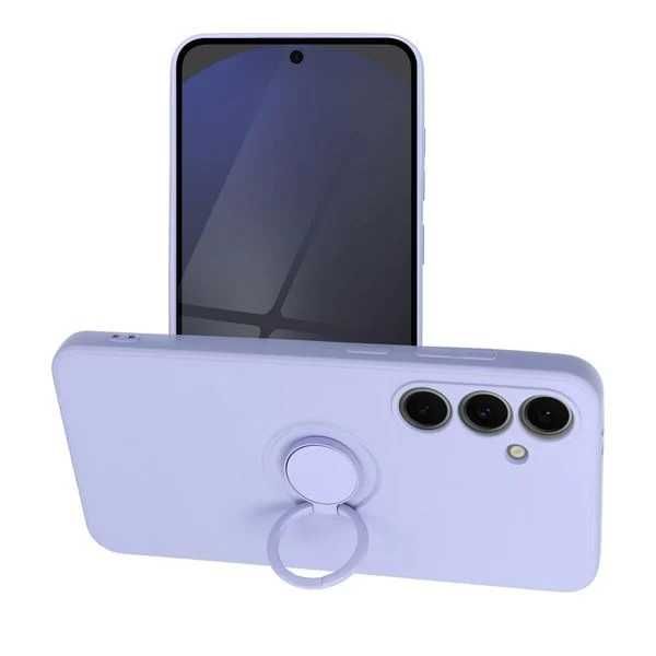Etui Nakładka Ring Fiolet do Samsung Galaxy A17 5G + Szkło Hartowane