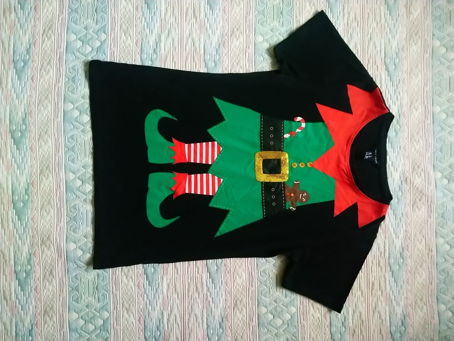 Новорічний Ельф футболка S розмір