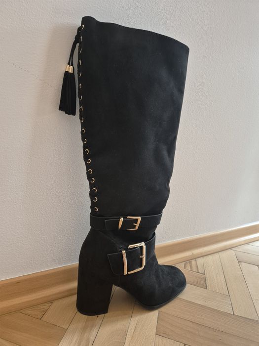 Kozaki czarne Deichmann