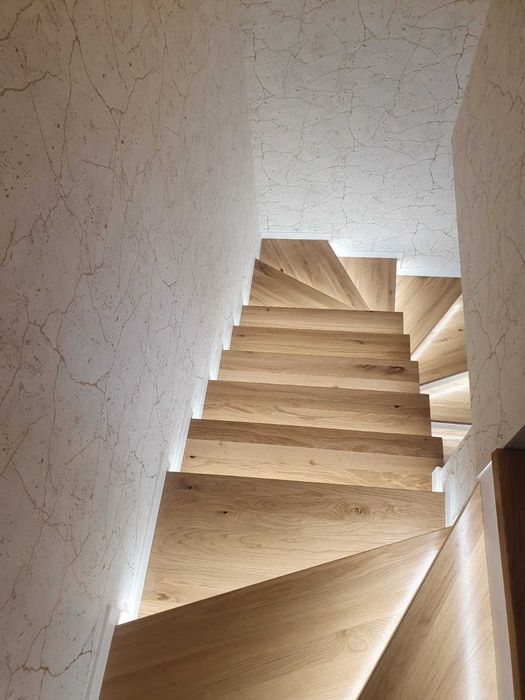 Schody, blaty dębowe, stopnie, trepy na sztuki, z montażem lub bez