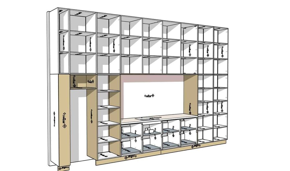 Конструктор корпусних мебелів SketchUp -ViyarPrо- Проекти - Креслення