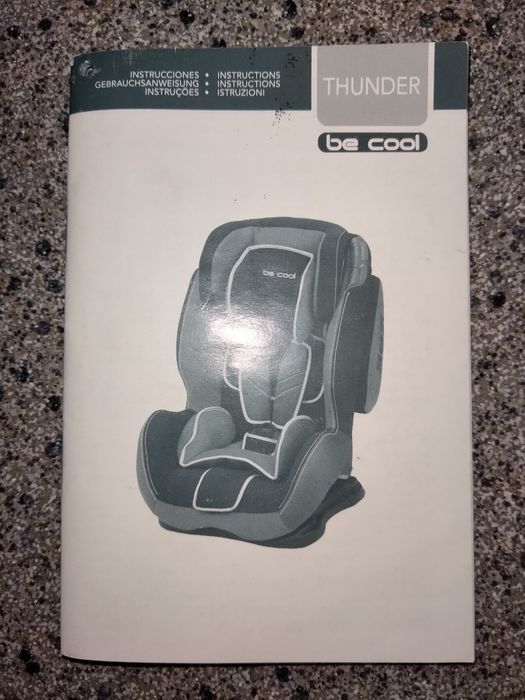 Cadeira auto Be Cool Thunder Grupos 1, 2, 3
