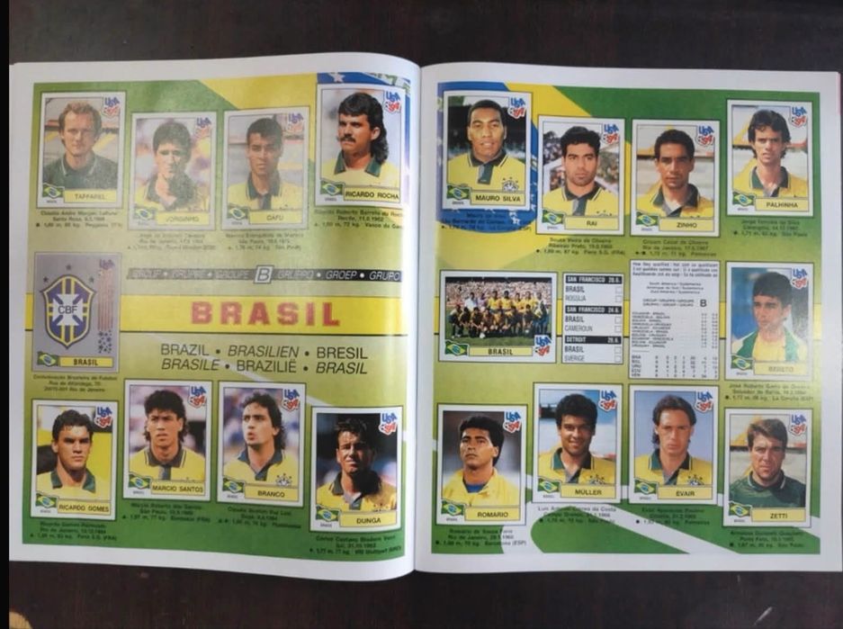 Caderneta cromos completa Mundial USA 94 (Ediçao Anastatica)
