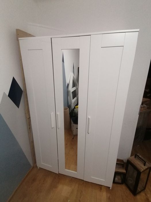 Szafa 3 drzwiowa BIAŁA IKEA BRIMNES