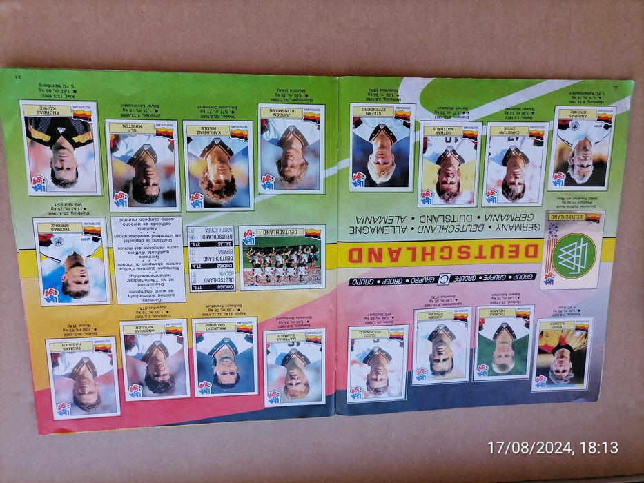 Caderneta Cromos MUNDIAL USA 94 World Cup *Completa * Panini