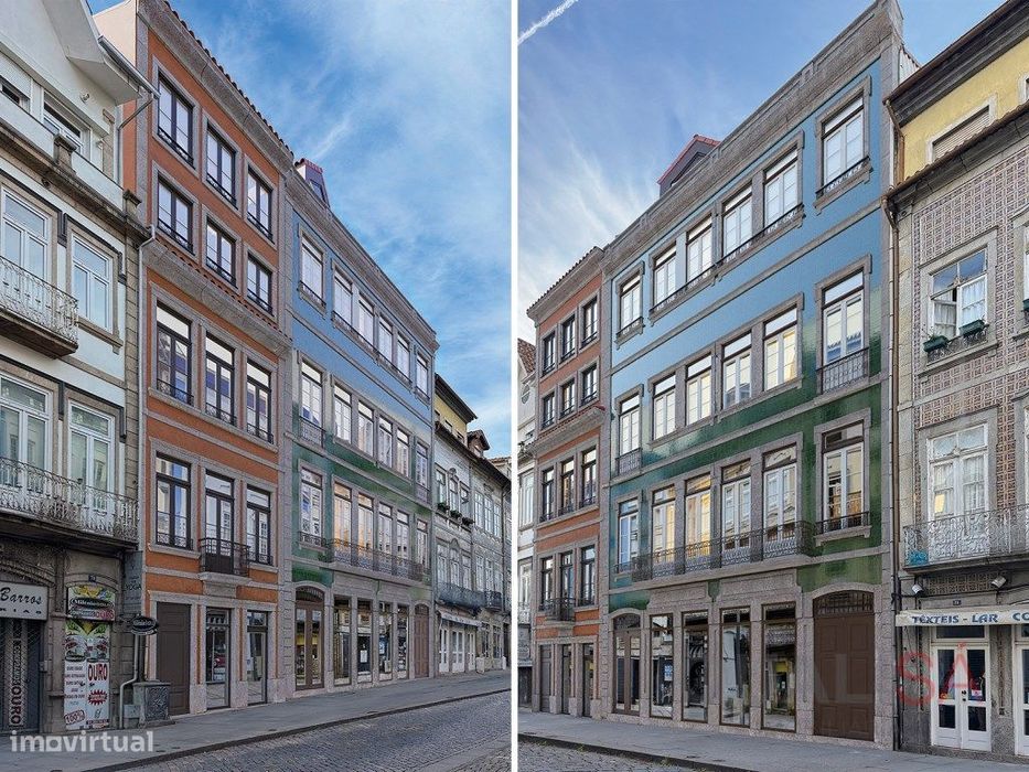 Apartamento T1 com varanda em prédio novo no centro histórico de Br...