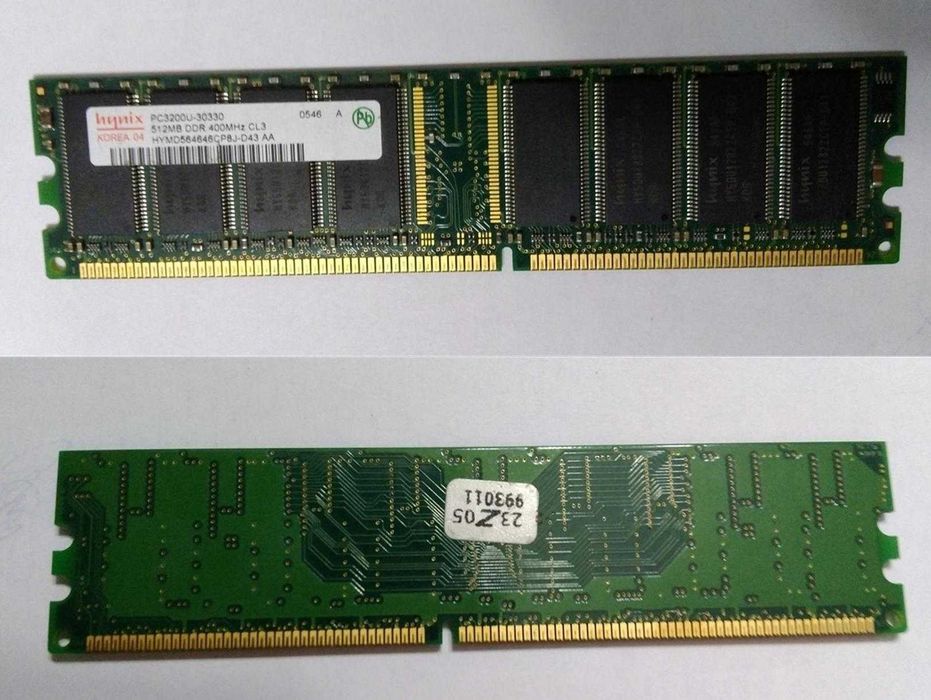 Планки оперативной памяти DDR1 PC400 для старых компьютеров