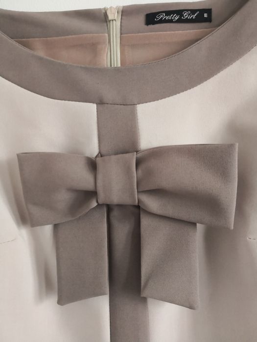 Sukienka damska beżowa