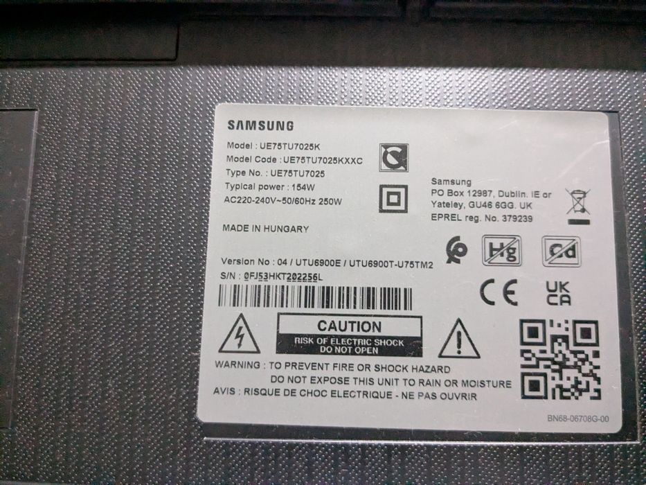 Televisão 80' Samsung