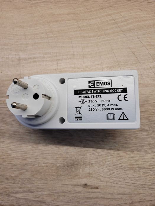 Programator czasowy EMOS TS-EF1 (gniazdko), 230V, 3600W