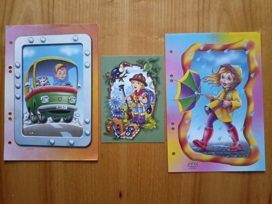 Karteczki kolekcjonerskie do segregatora różne bajki