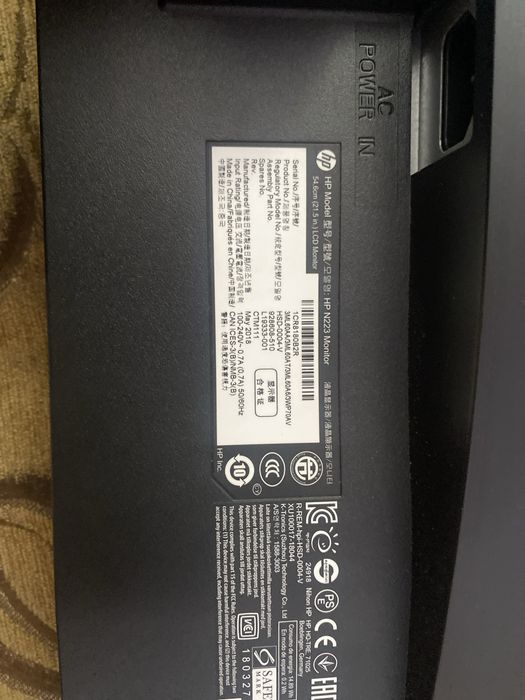 Monitor HP 21,5 cali
