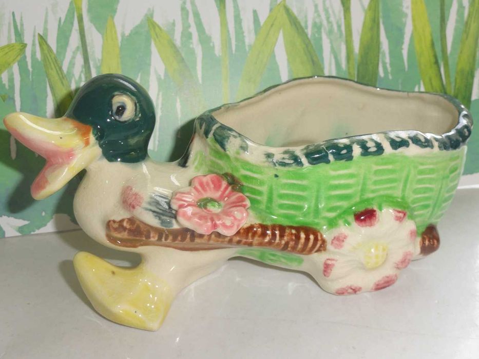 Pojemnik ceramiczny figurka kaczka