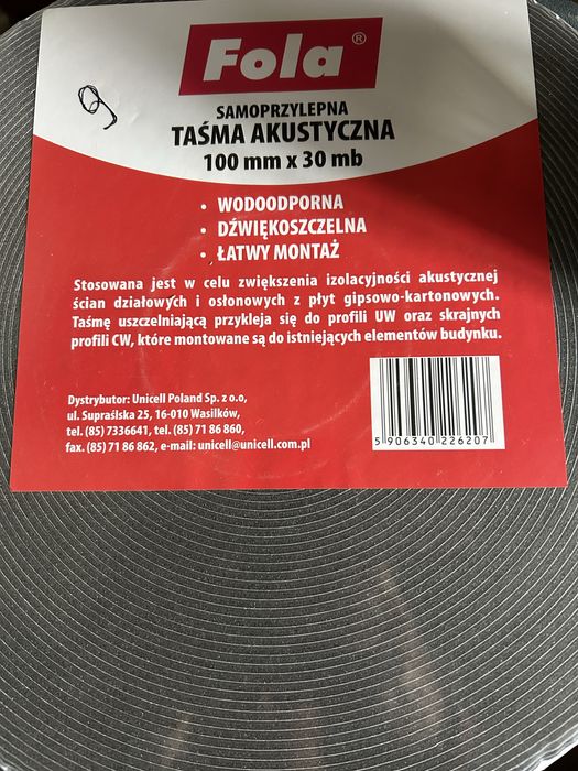 Taśma akustyczna samoprzylepna
