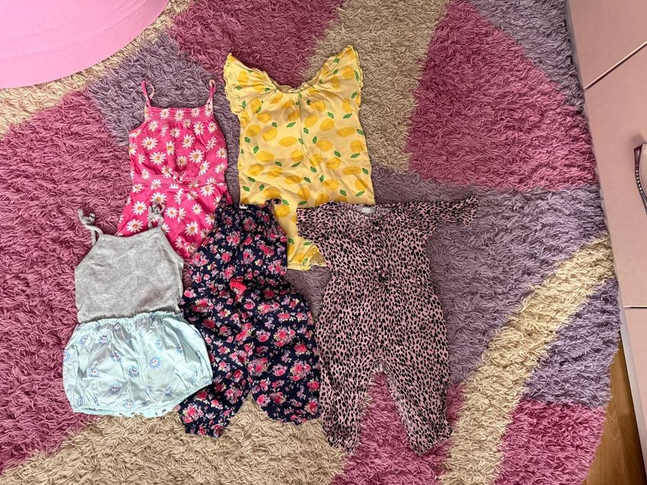 Плаття, панамки, футболки, купальник на дівчинку 86-92