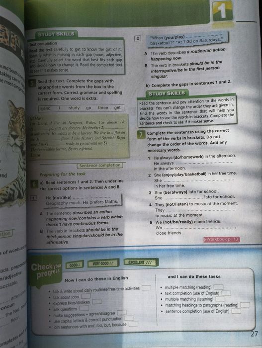 On screen 2 students book workbook