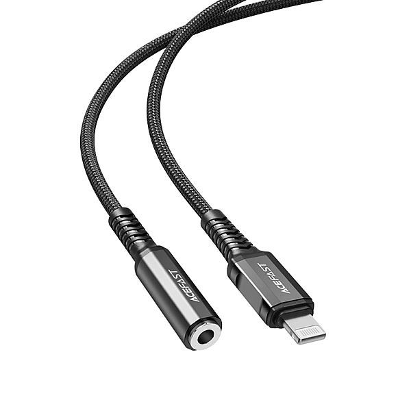 Acefast kabel audio Mfi Lightning - 3,5mm mini jack (żeński) 18cm, Aux