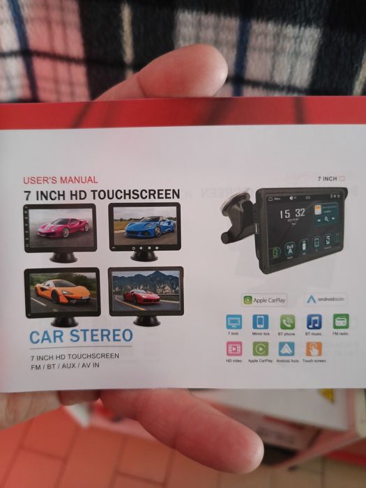 Rádio android 7"com câmara m. atrás