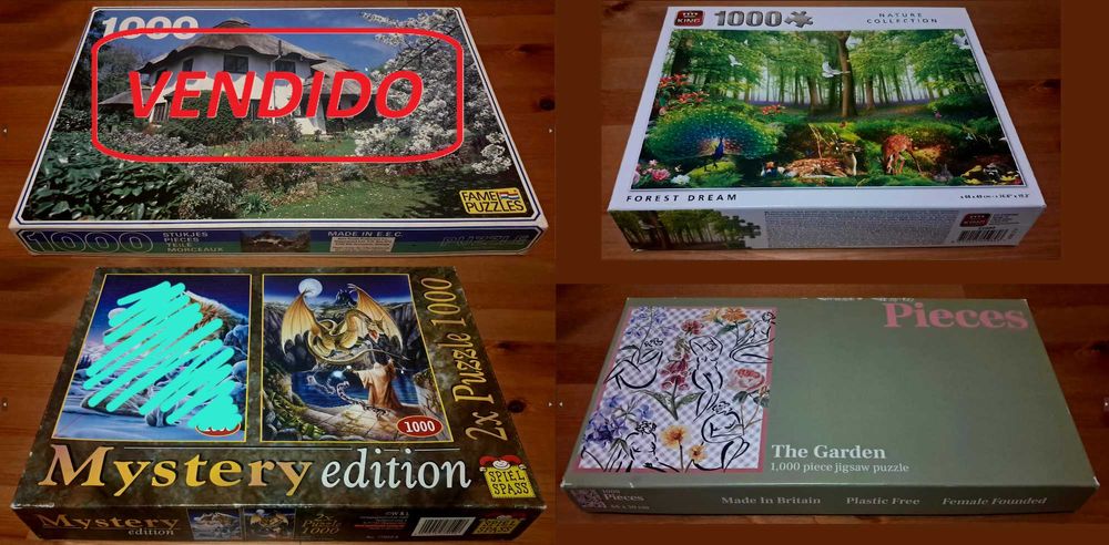 Puzzles (vários tamanhos e marcas)