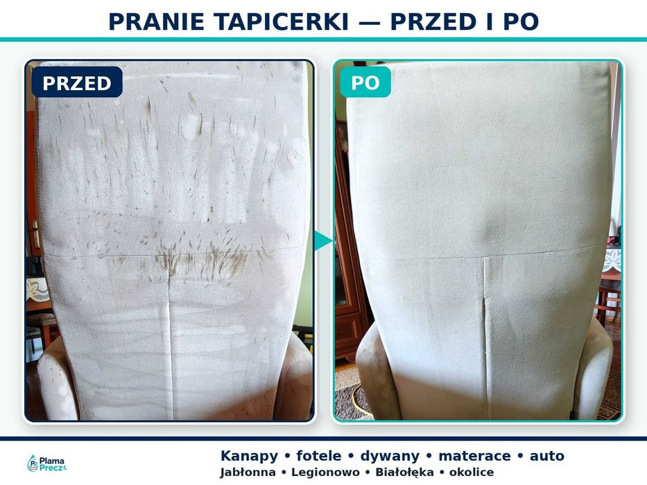 Pranie tapicerki | Kanapy, narożniki, dywany, auta, art. dziecięce | Warszawa i okolice