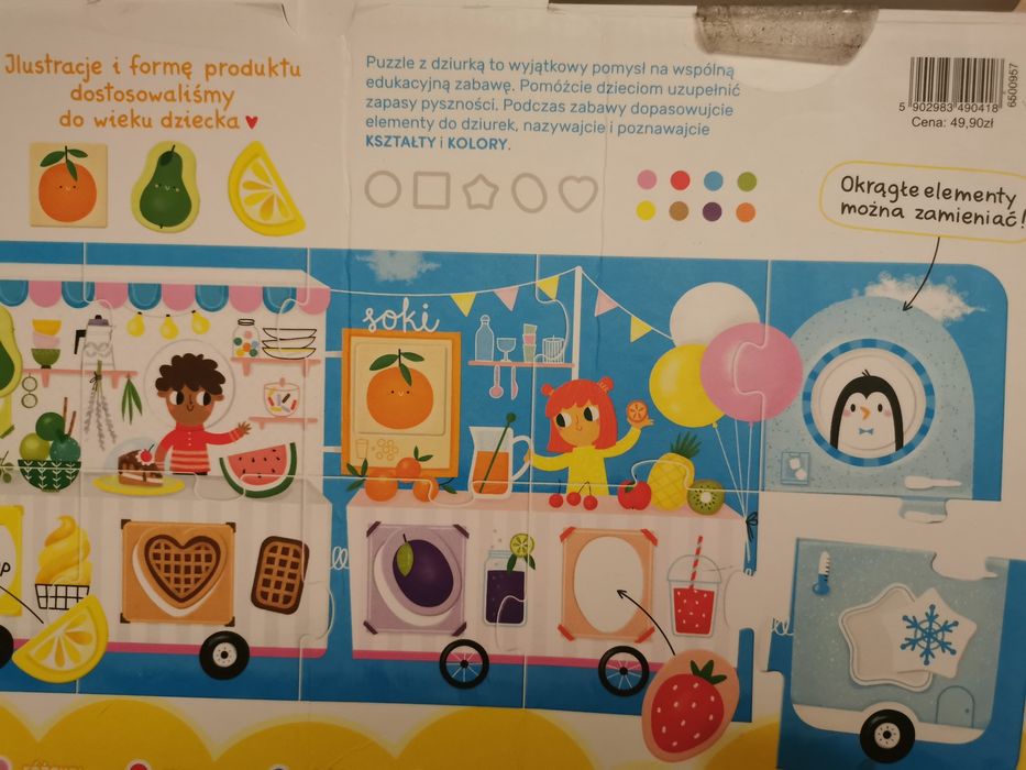 Puzzle lody czuczu dla dzieci 2+