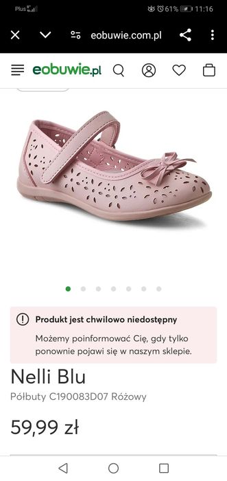 Baleriny Nelli Blu buty dla bliźniaczek różowe r. 27 do sukienki