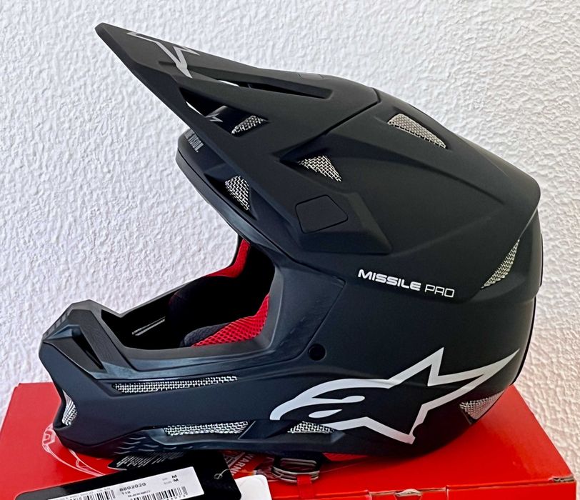 Capacete NOVO Alpinestars Missile Pro (46% Desconto) Em L e XL