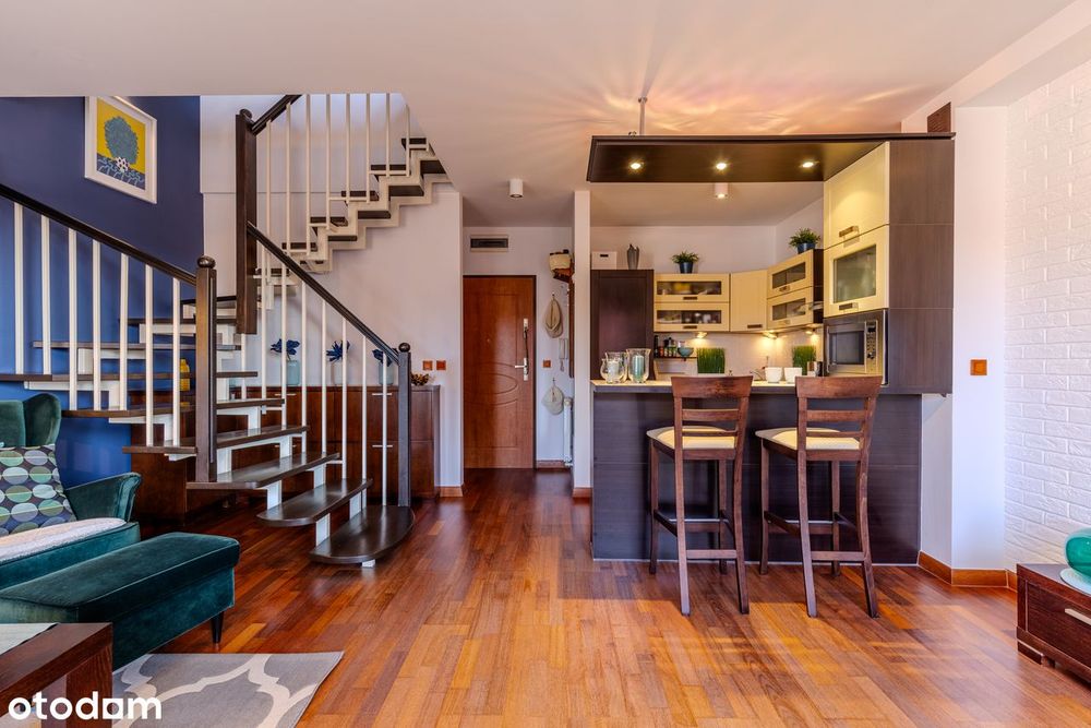 Dwupoziomowe, 2 pokoje, 53,22 m² | duży balkon | k.lokatorska | Wysoka - Widok 5