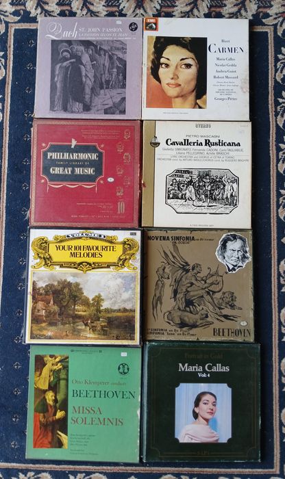 Música clássica : Lote 165 discos de vinil LP